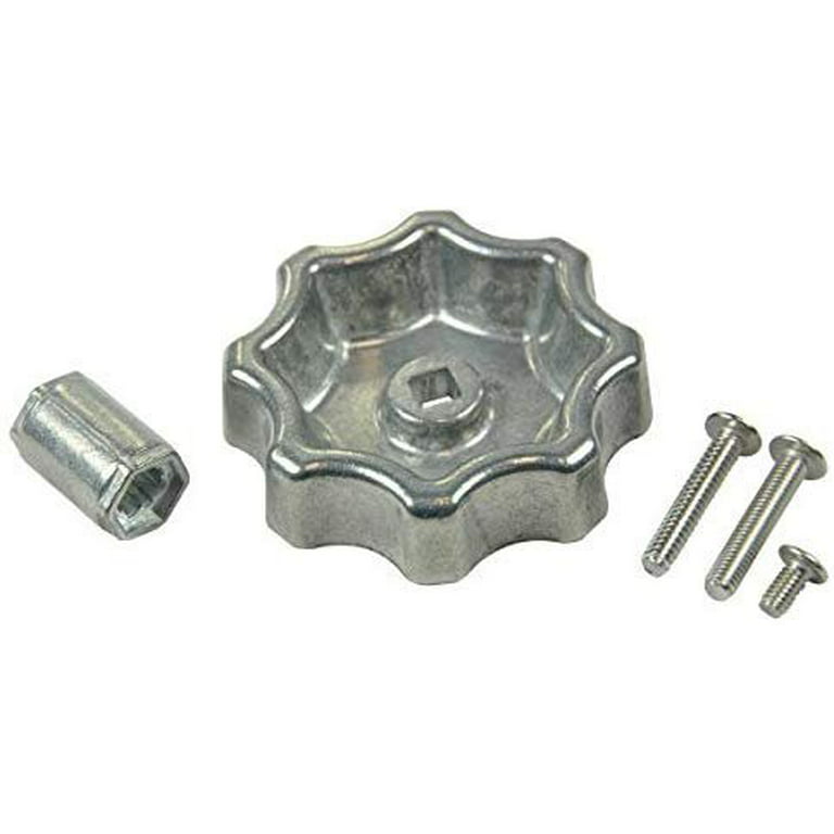 metal knob with screws for sewing machine rempacement for missing or broken knob